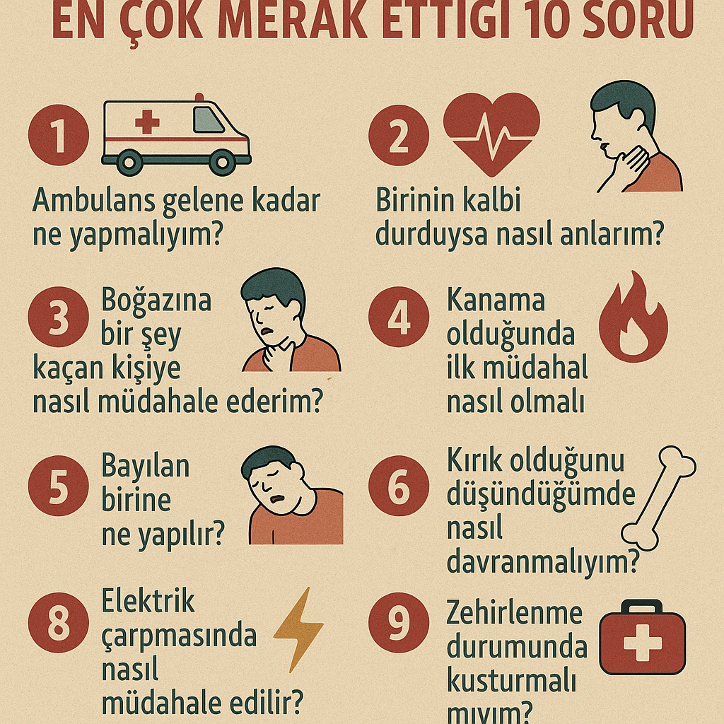 İlk Yardım Bilgisi Olmayanların En Çok Merak Ettiği 10 Soru